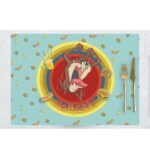 Tazmania Canavarı Kumaş Amerikan Servis 4'lü Set 35X50CM