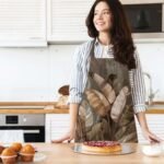 Tropikal Yaprak Tasarımlı Mutfak önlüğü