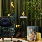 Tropikal Yaprak Tasarımlı Puf - Görsel 5