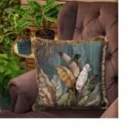 Tropikal Yaprak Tasarımlı Yastık - EY316 - Görsel 4