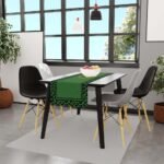 Yeşil Büst Detaylı Runner Örtüsü 140x45CM