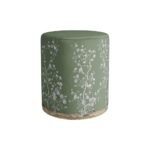 Yeşil Çiçek Tasarımlı Puf - Görsel 2