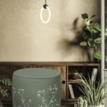 Yeşil Çiçek Tasarımlı Puf - Görsel 4