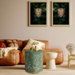 Yeşil Çiçek Tasarımlı Puf - Görsel 5