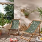 Yeşil Çiçek Tasarımlı Şezlong - SZL314 - Görsel 2
