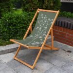 Yeşil Çiçek Tasarımlı Şezlong - SZL314 - Görsel 3