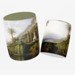 Yeşil Orman Manzaralı Puf