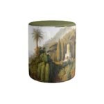 Yeşil Orman Manzaralı Puf - Görsel 2