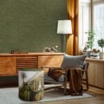 Yeşil Orman Manzaralı Puf - Görsel 3