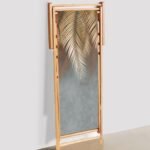 Yeşil Palmiye Yaprak Detaylı Şezlong - SZL312