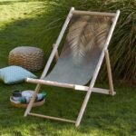 Yeşil Palmiye Yaprak Detaylı Şezlong - SZL312 - Görsel 7